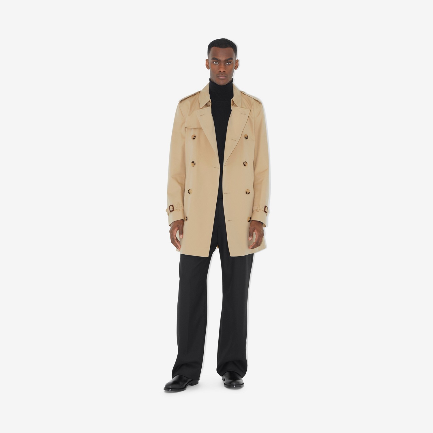 Trench coat Heritage Kensington corto (Miel) - Hombre | Burberry® oficial