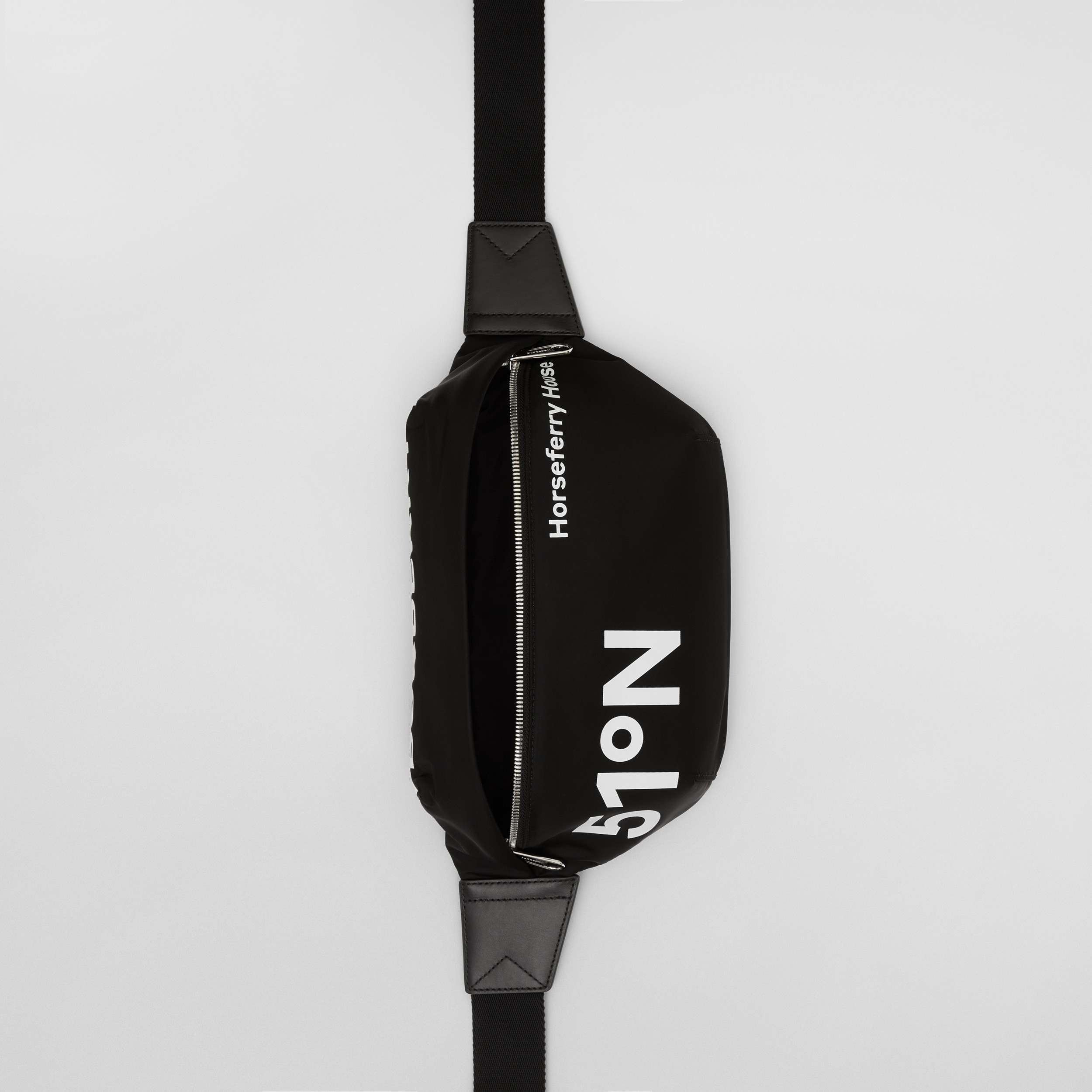 Coordinates Print Nylon Sonny Bum Bag in Black/white - Men | Burberry® Official - 4