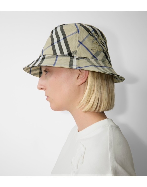 Check EKD Cotton Blend Bucket Hat