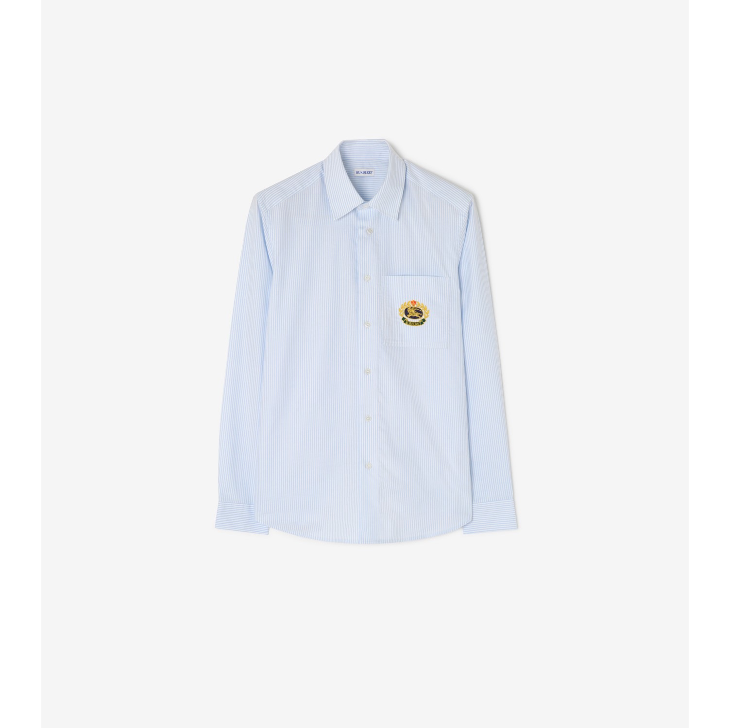 Classic Fit Pinstriped Cotton Oxford Shirt