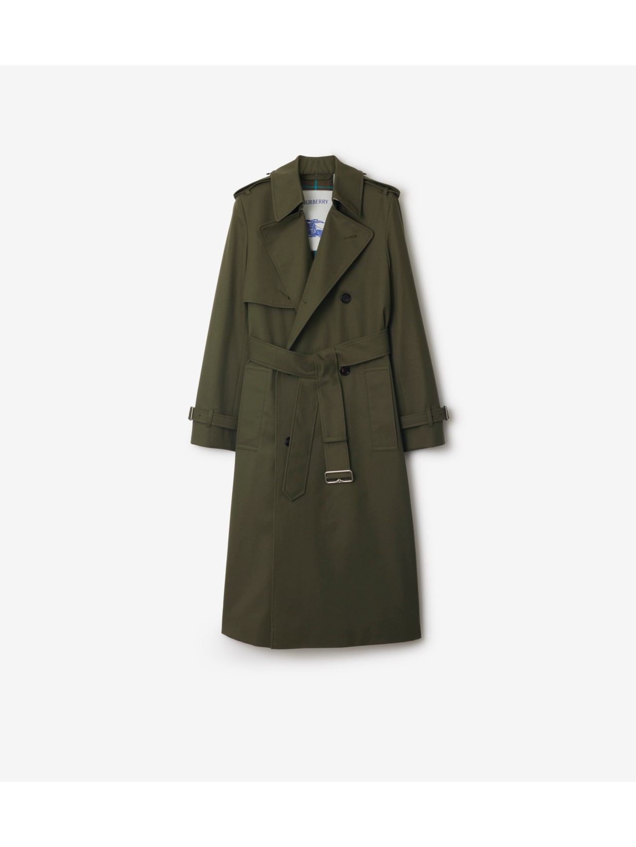 Burberry Women s Long Cotton Blend Trench Coat