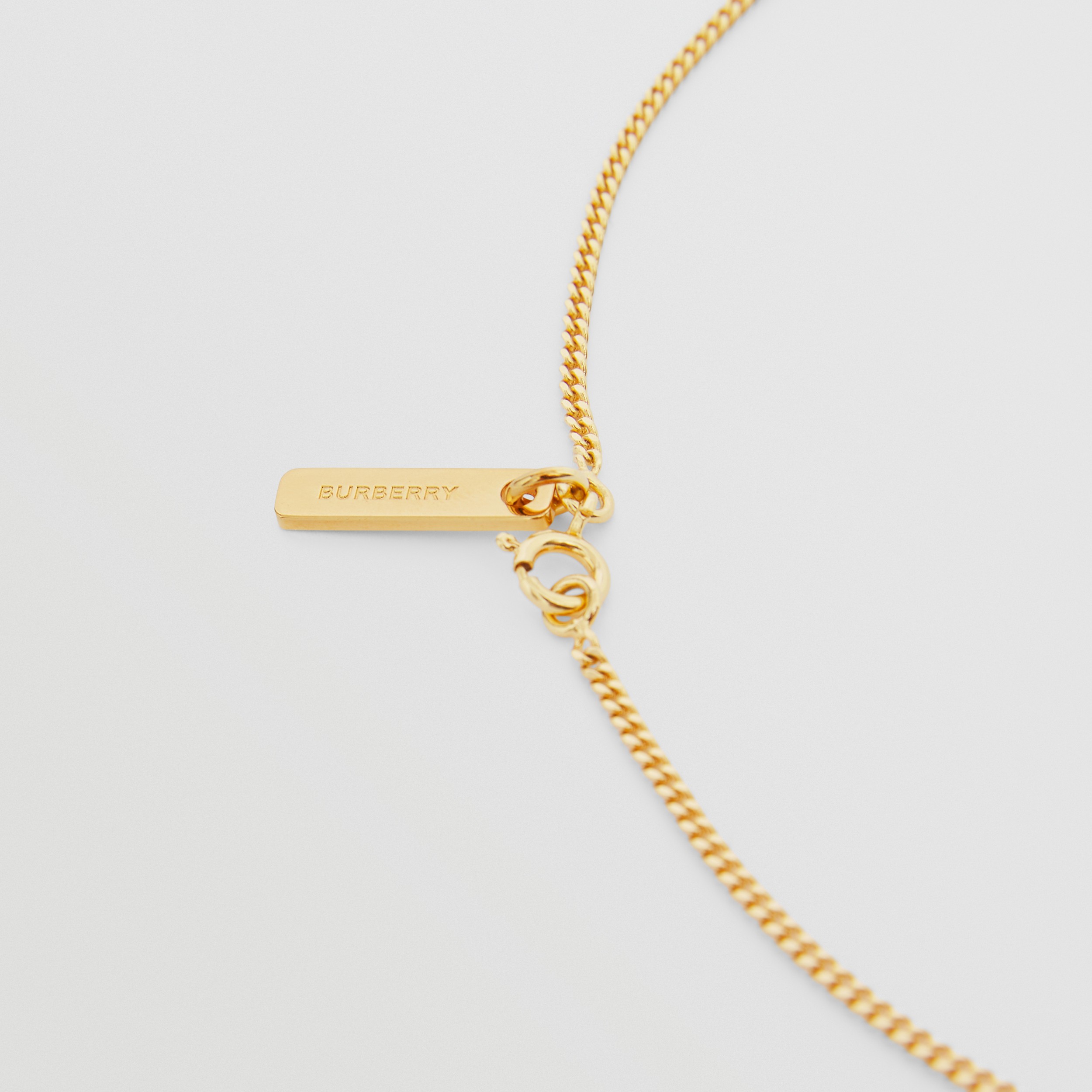 Gold-plated Chain-link Necklace in Light - Women | Burberry® Official - 2