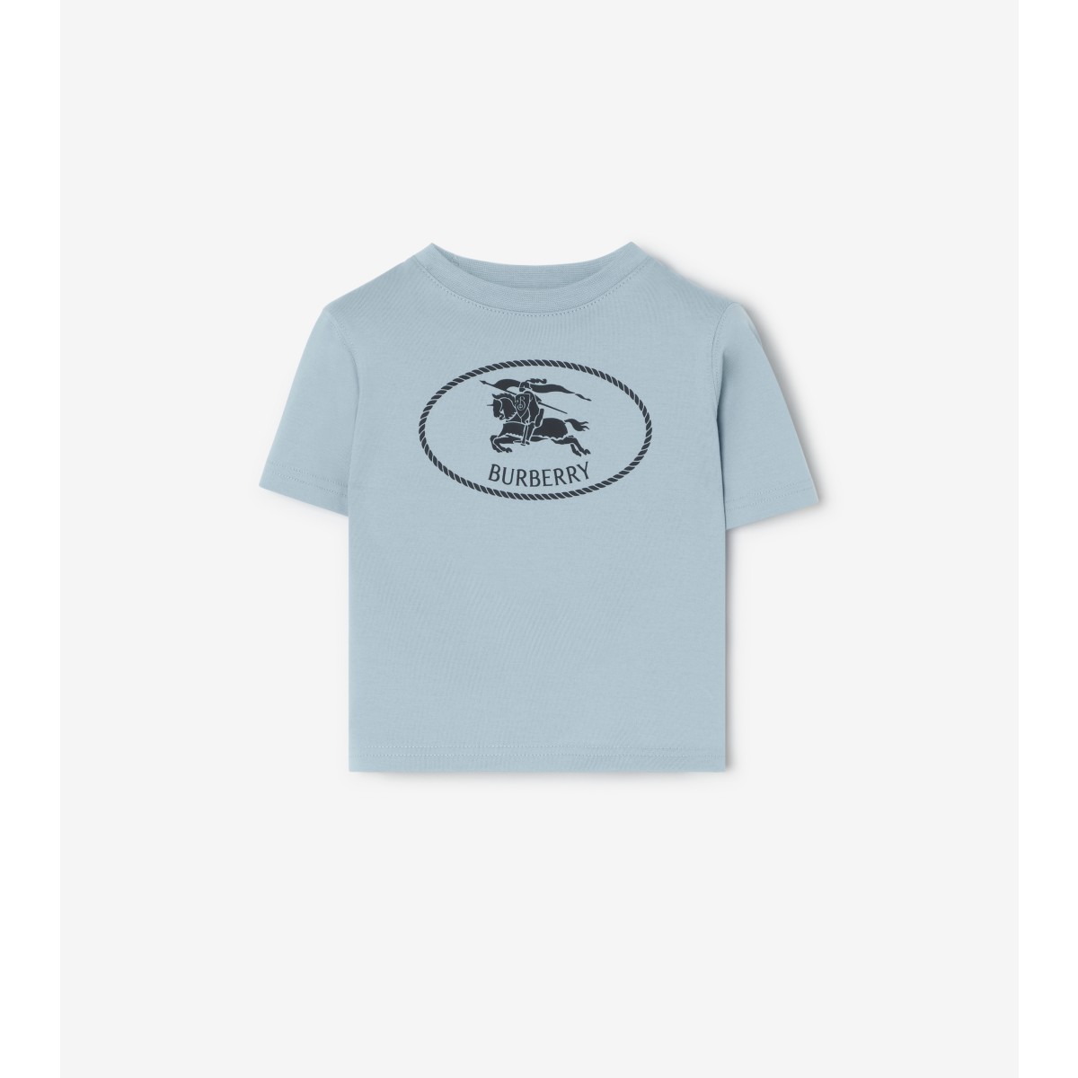  Printed Knight Stamp Cotton T-shirt