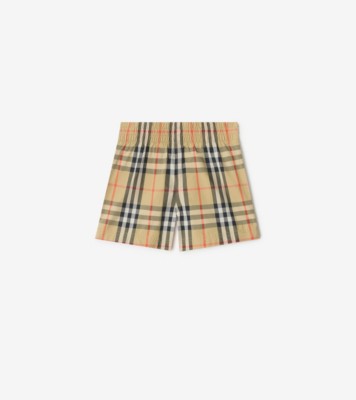 美品　BURBERRY メガチェック柄スイムショーツ 総柄水着　グリーン　M 9DAEDED0-72E7-4AB2-9E01-