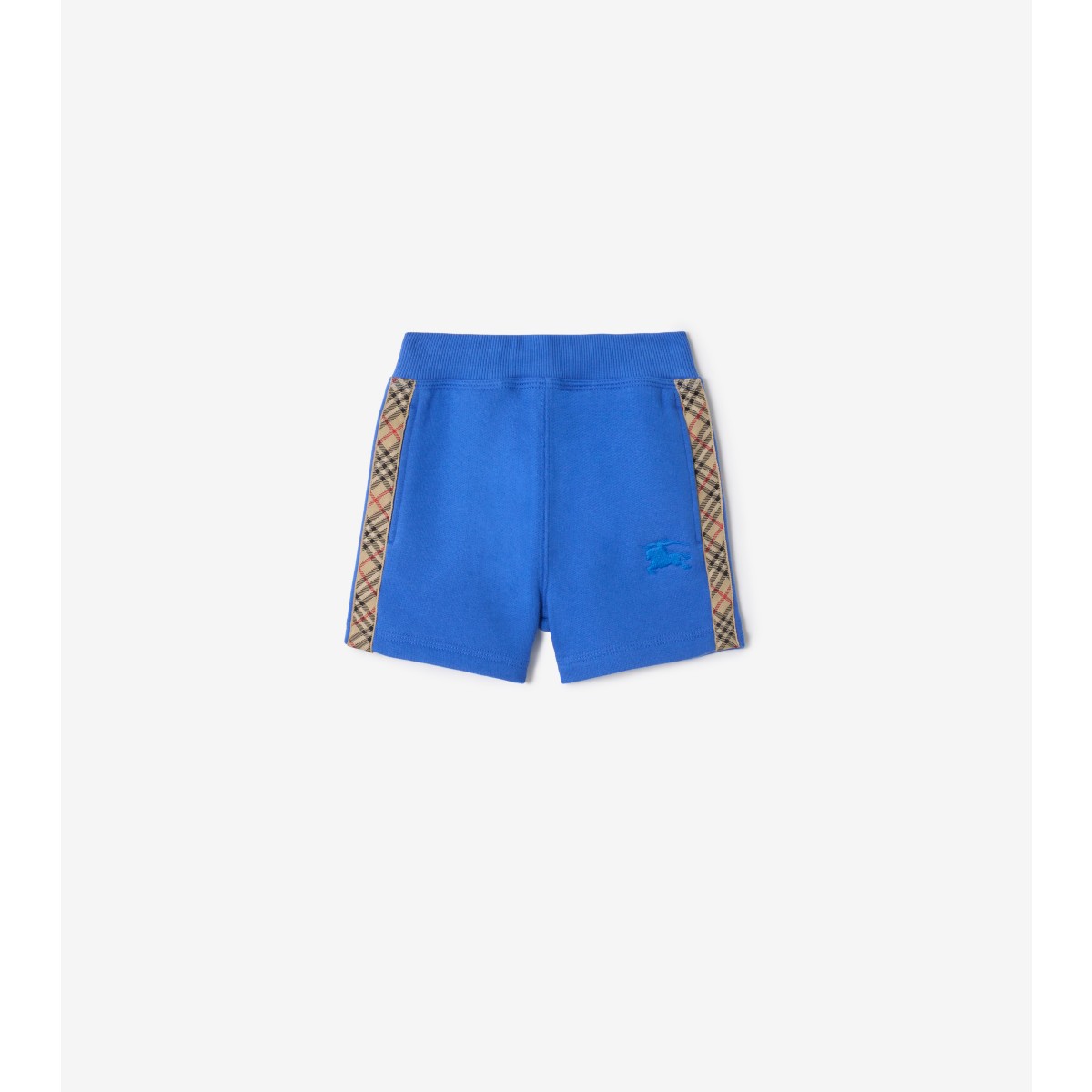  Check Trim Cotton Shorts