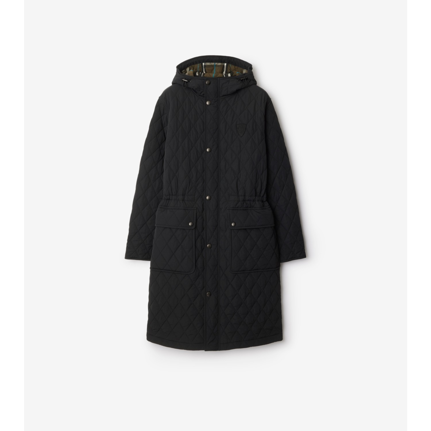 Quilted Nylon Parka in Black/snug - Women | Burberry® Official