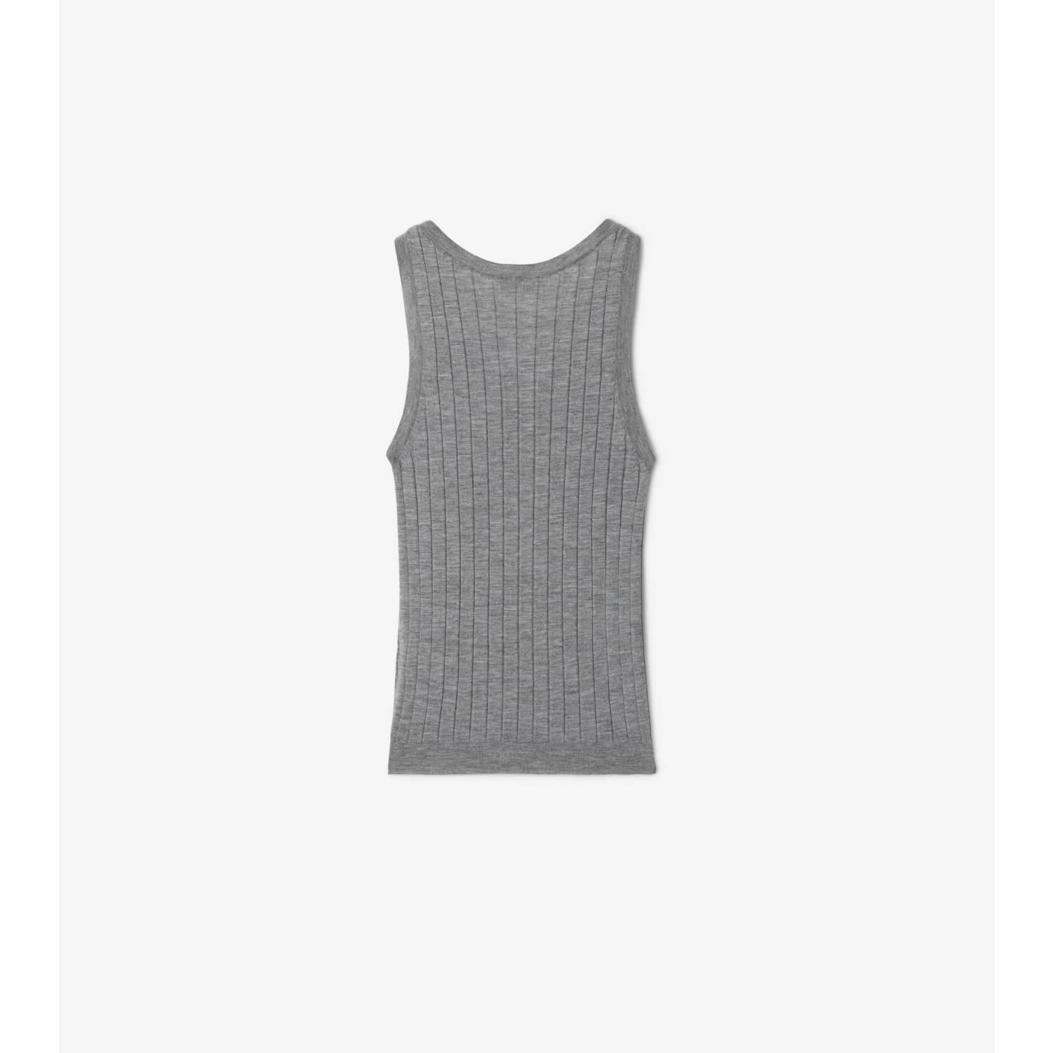 STRUCTURED MESH KNIT TANK - Taupe gray