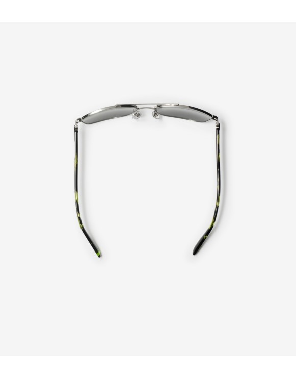 Lunettes de soleil Shield rectangulaires en métal​