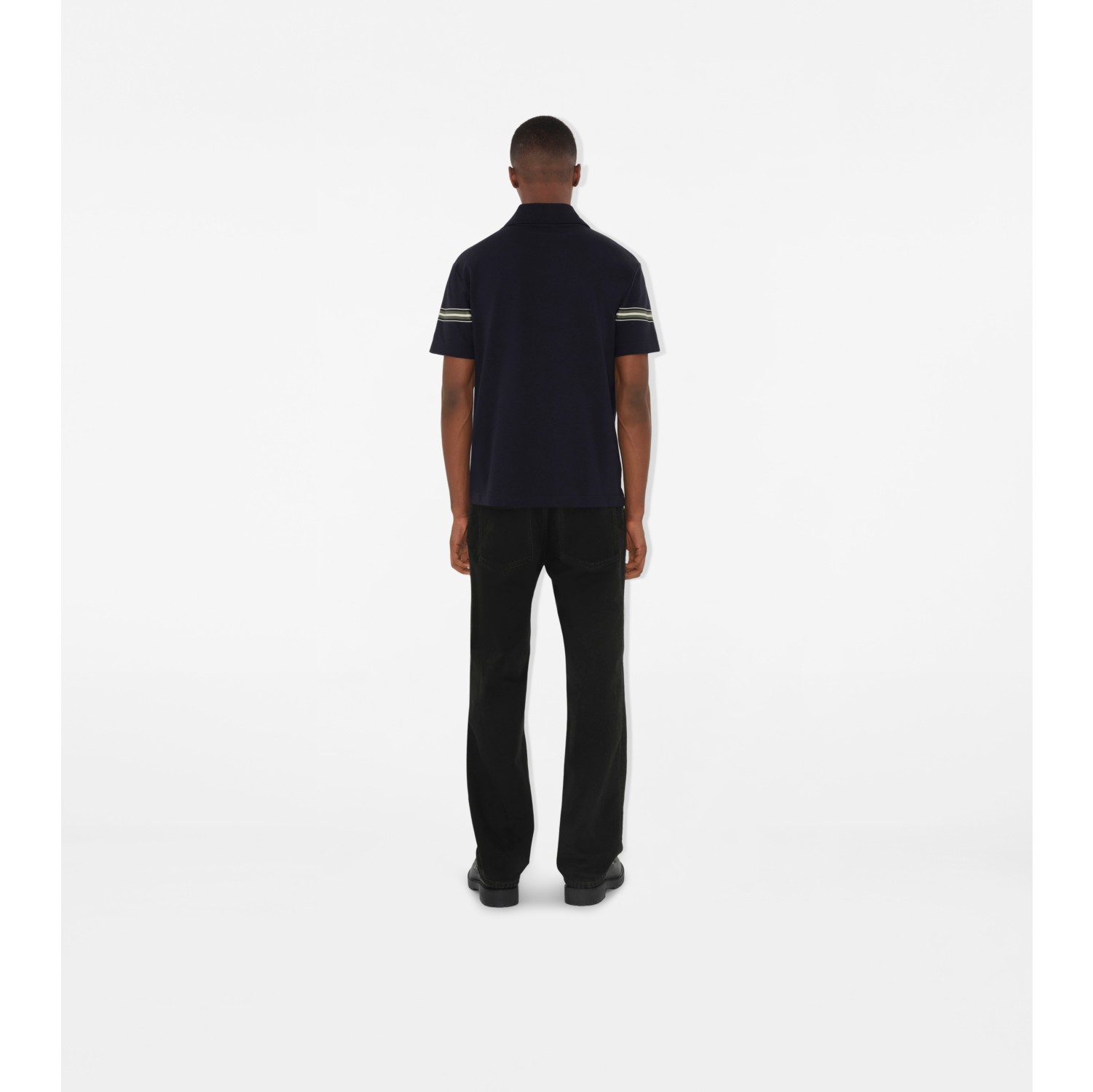 Striped Cotton Polo Shirt