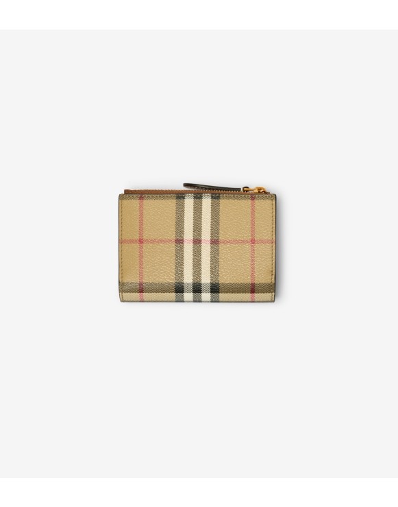 Small Check Bifold Wallet