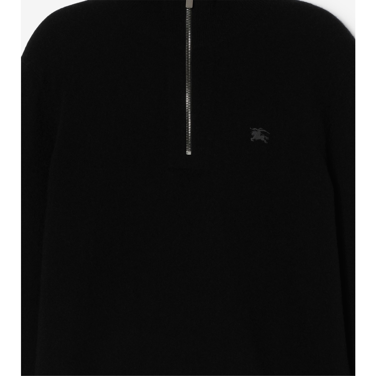  Embroidered Cashmere Blend Half-zip Sweater
