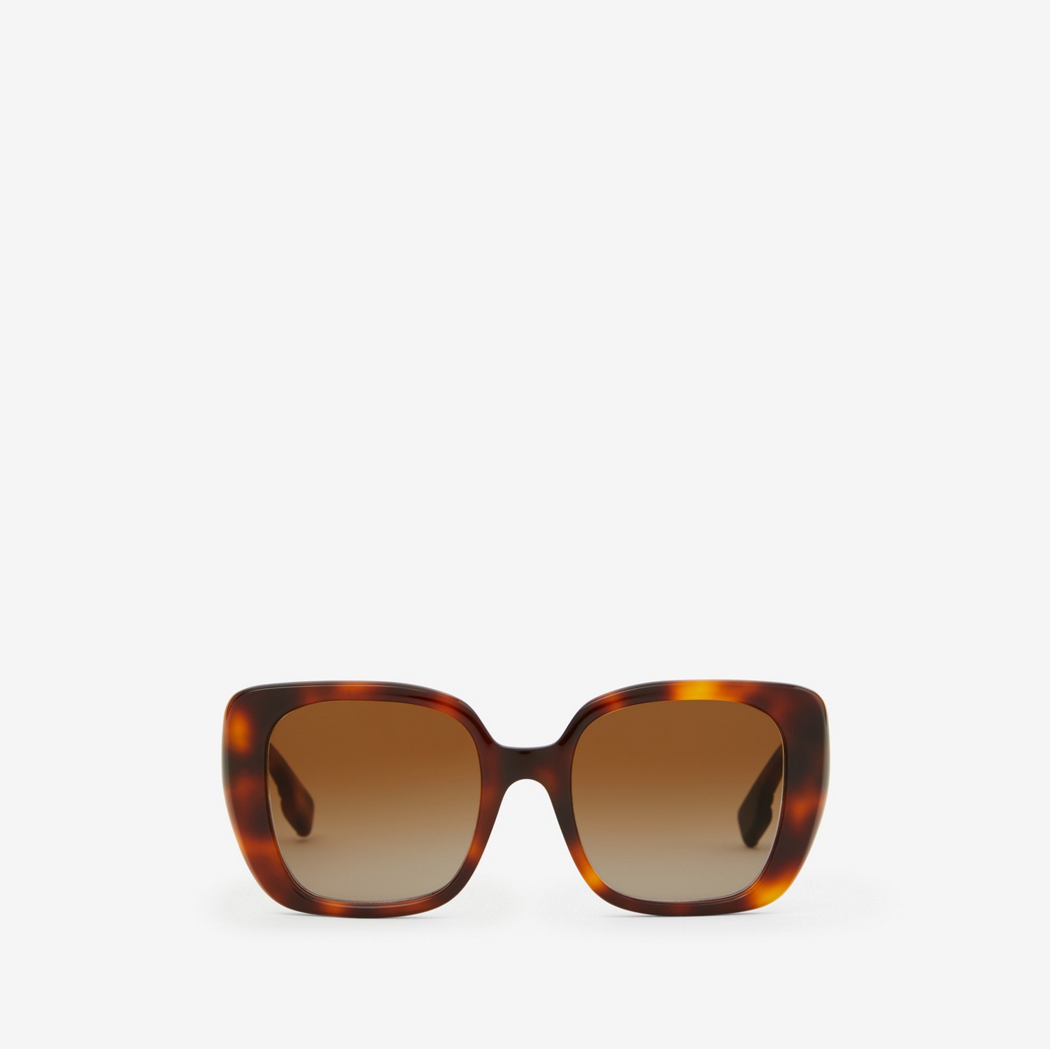 Oversize-Sonnenbrille „Lola“ mit eckiger Fassung (Warmes Schildpattfarben) - Damen | Burberry®