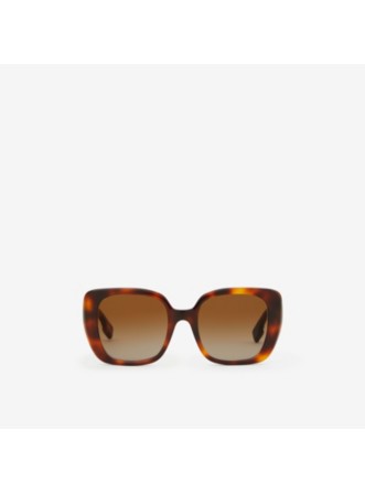 Monogram Motif Oversized Round Frame Lola Sunglasses in Black/black - Women