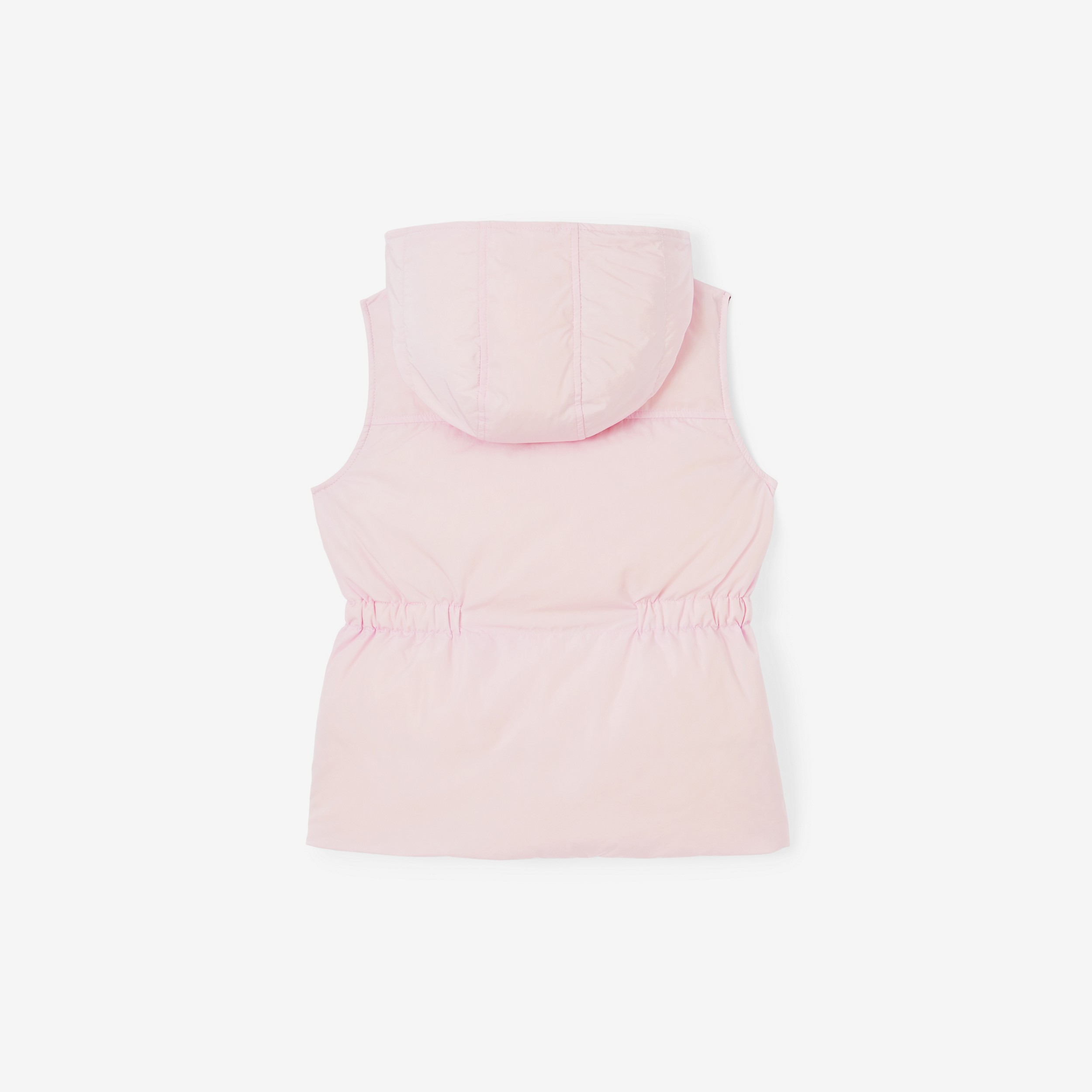 Veste à capuche sans manches réversible en nylon avec logo (Rose Bonbon Pâle) | Site officiel Burberry® - 2
