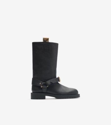 ミドルブーツ Burberry Saddle Boots 21E6D3AB-30E5-4AD7-BA0A-