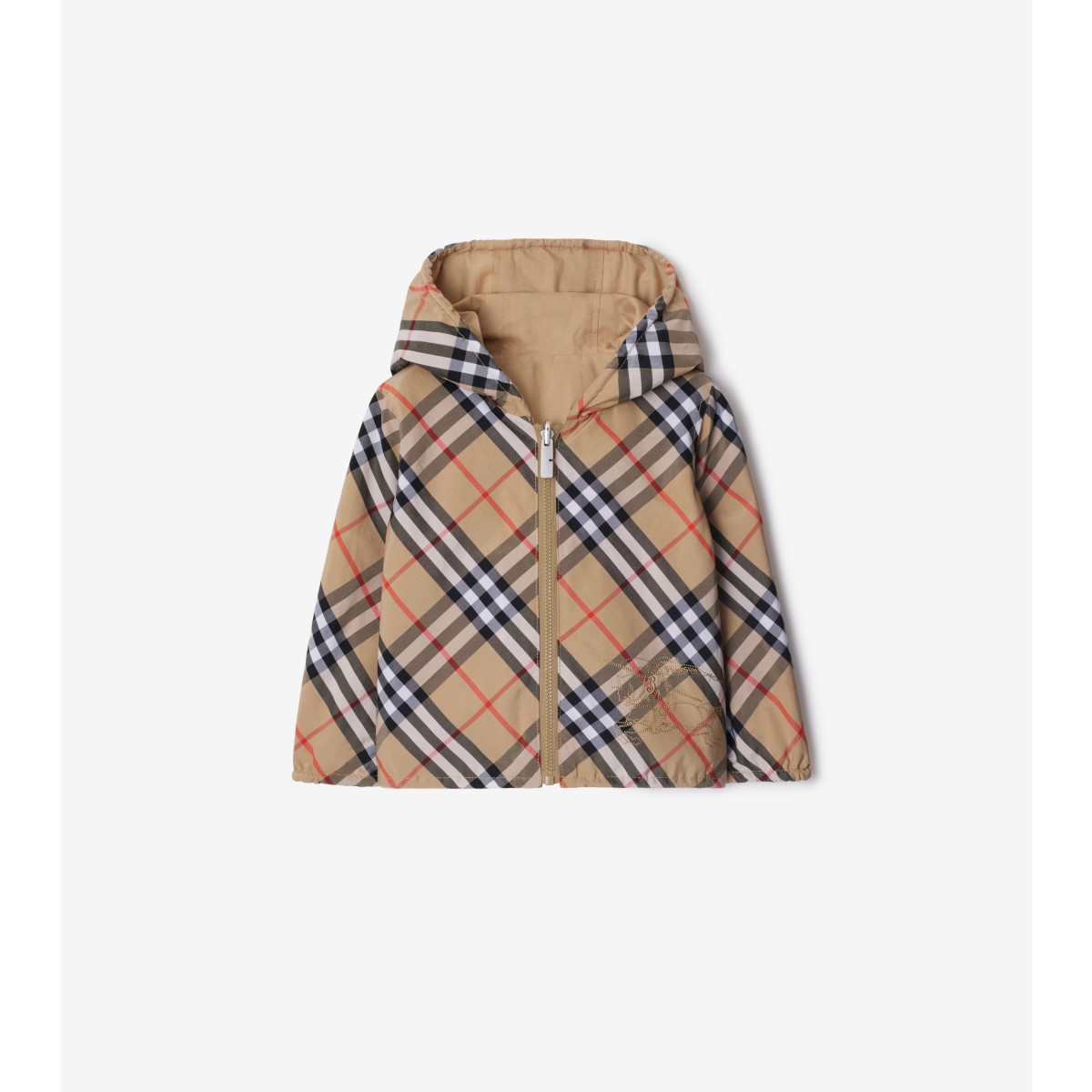 BURBERRY BURBERRY CHILDRENS REVERSIBLE CHECK COTTON BLEND JACKET 