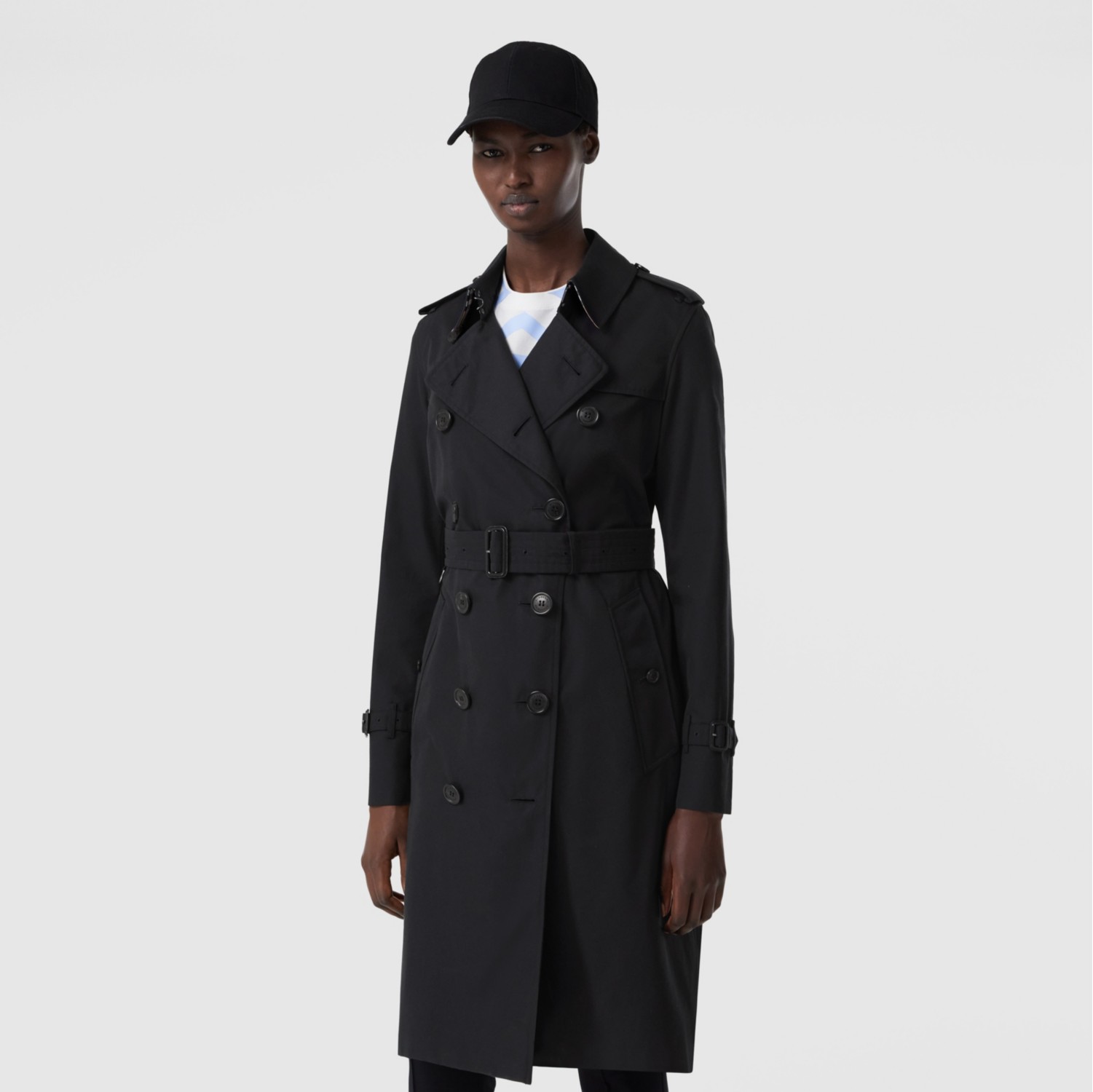 Burberry Kensington Heritage Belted Long Trench Coat