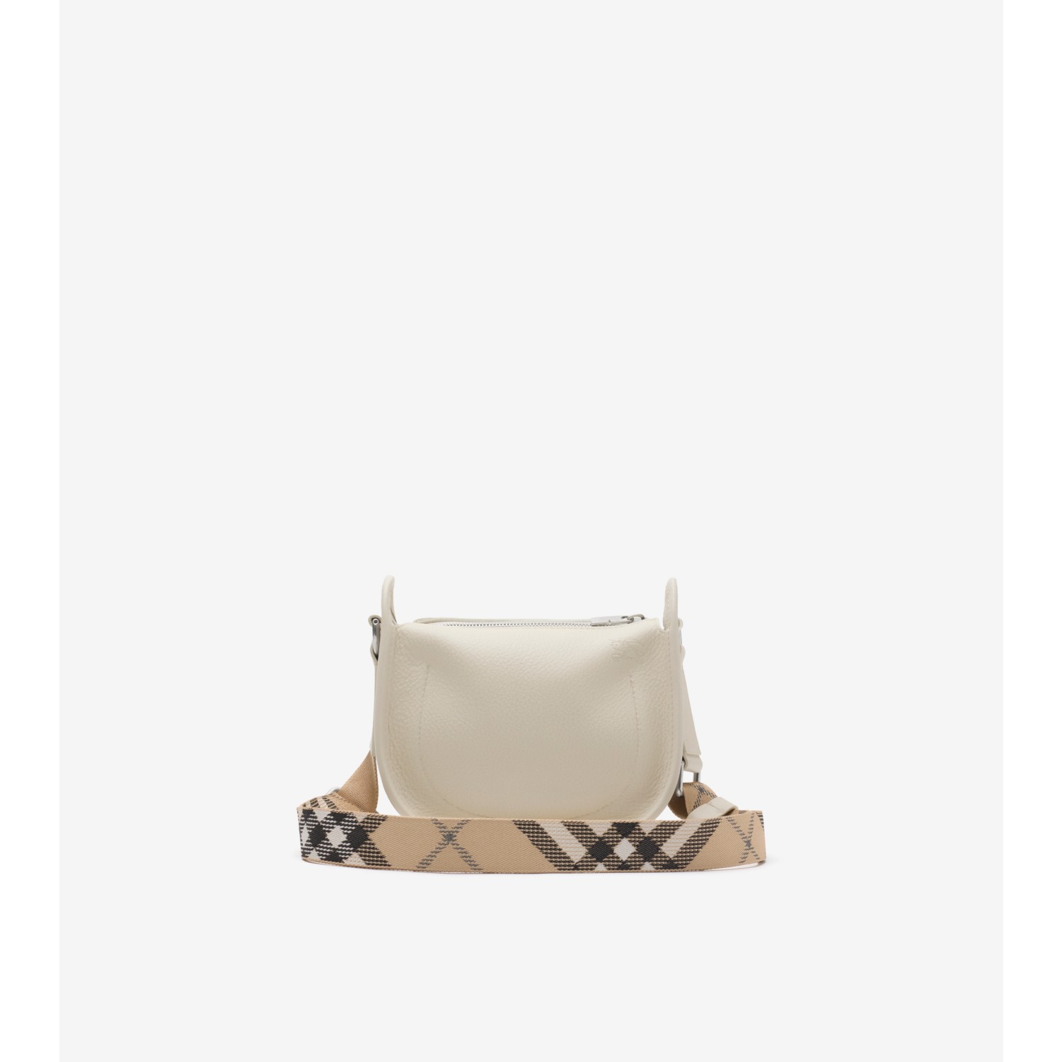 Mini B Clip Messenger Bag in Soap beige - Women | Burberry® Official