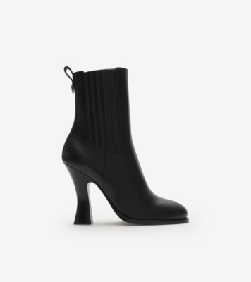 Leather Pillar Ankle Boots ®