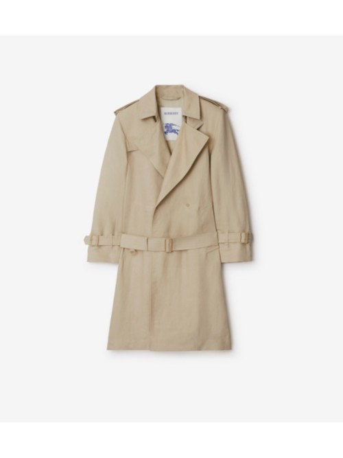 Shop Burberry Long Tricot In Oat