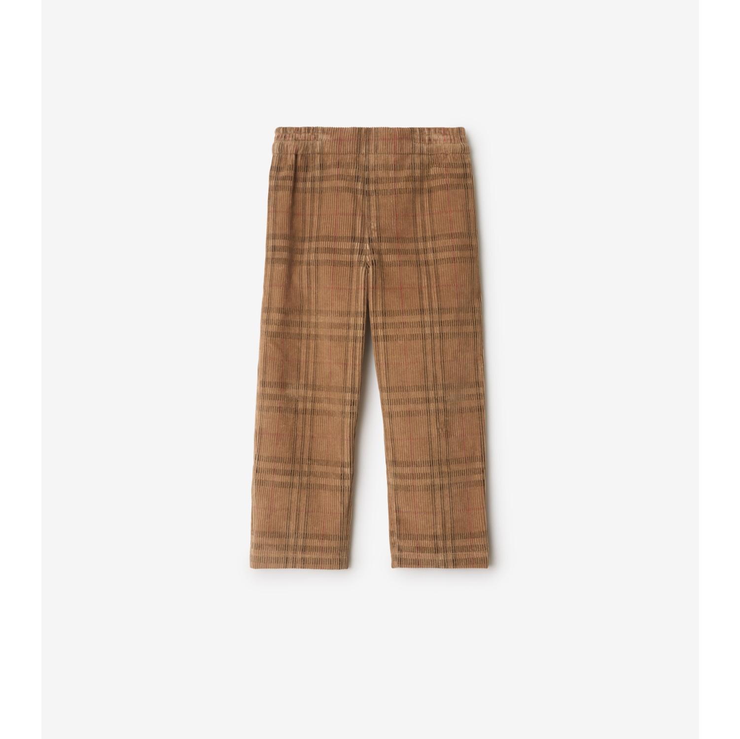 Check Corduroy Trousers