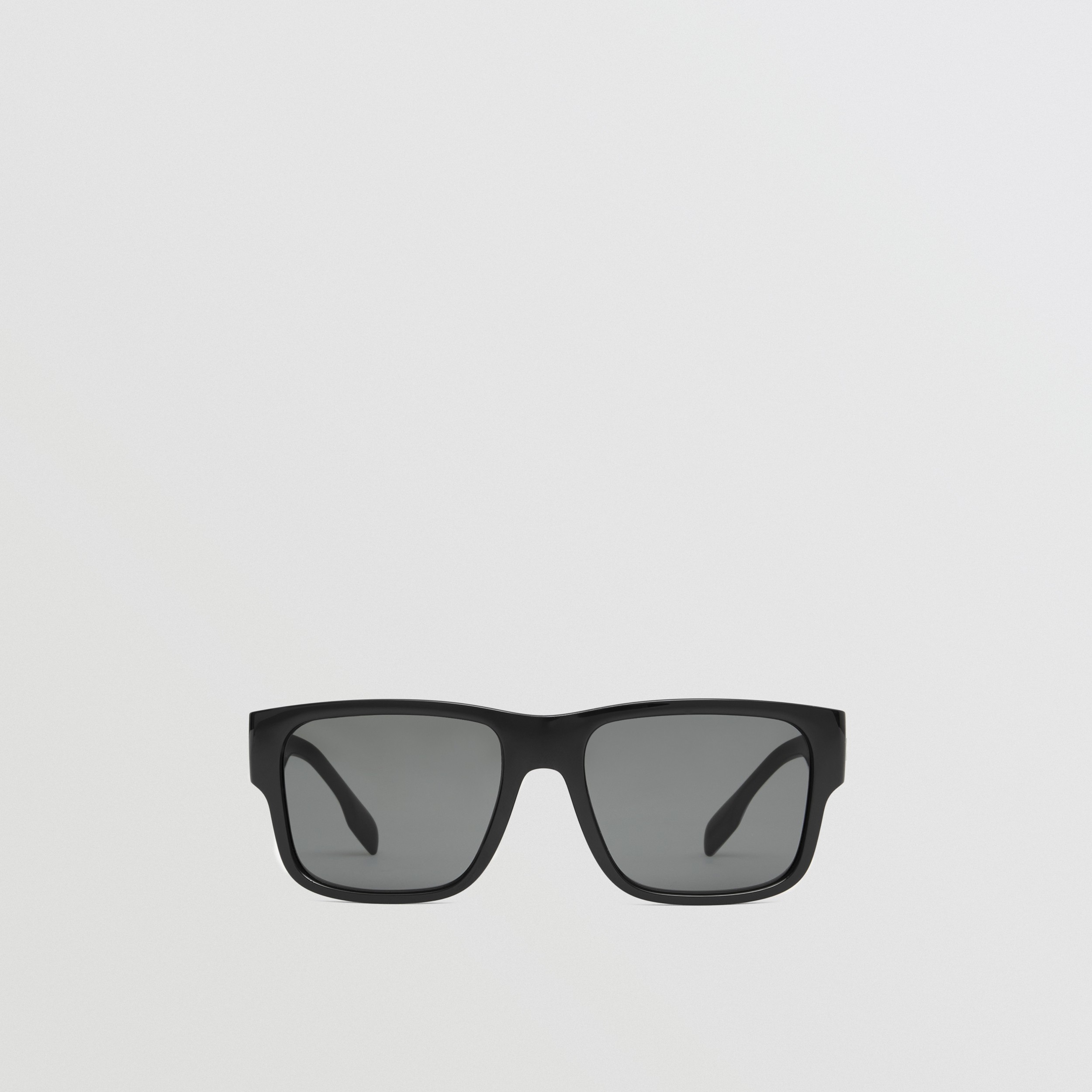 徽标装饰方框太阳眼镜 (黑色) - 男士 | Burberry® 博柏利官网 - 1