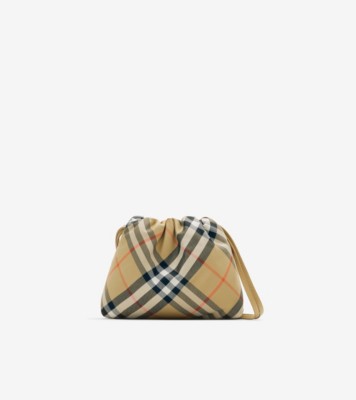 Burberry check pouch on sale