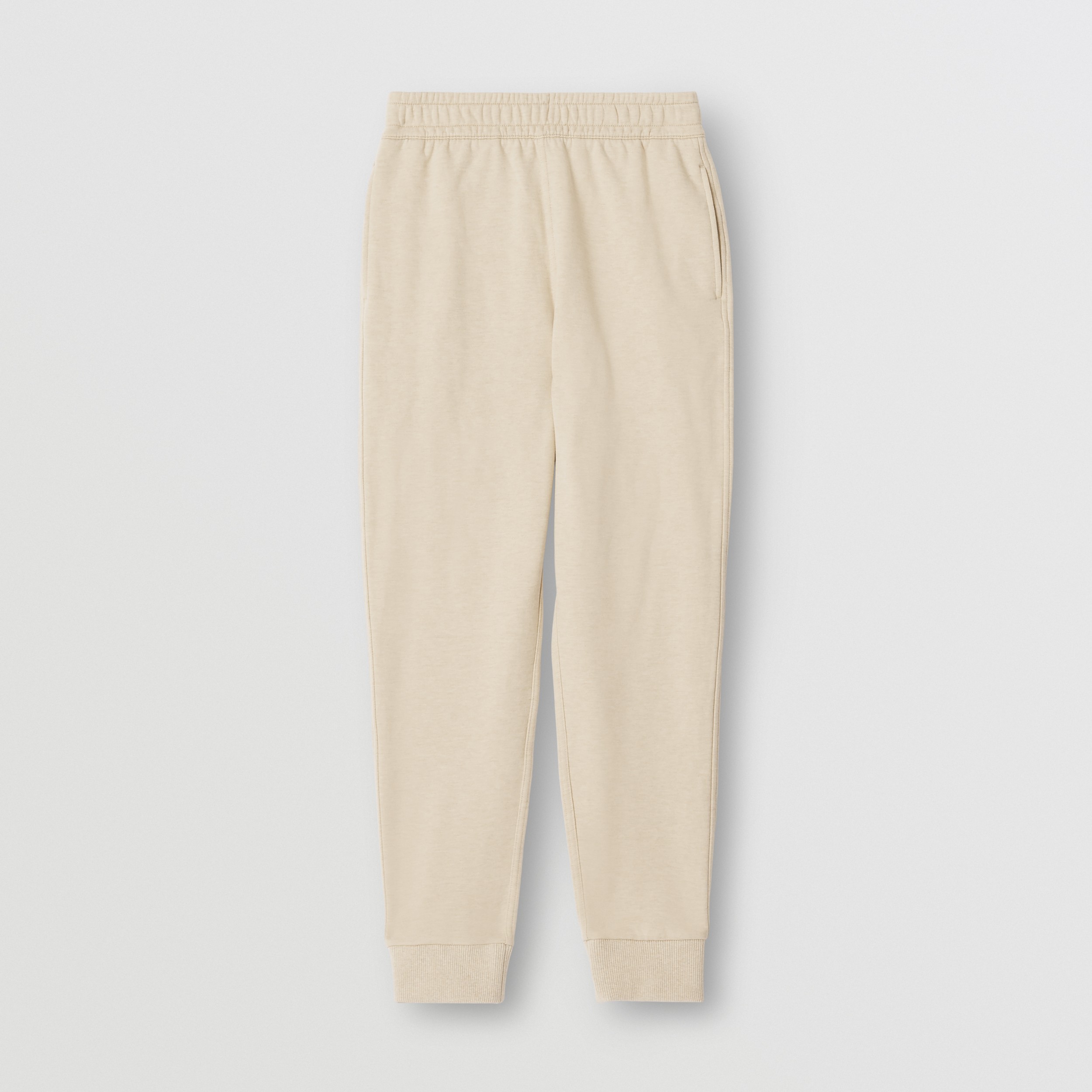 Cotton Cashmere Jogging Pants in Soft Taupe Women Burberry® Official