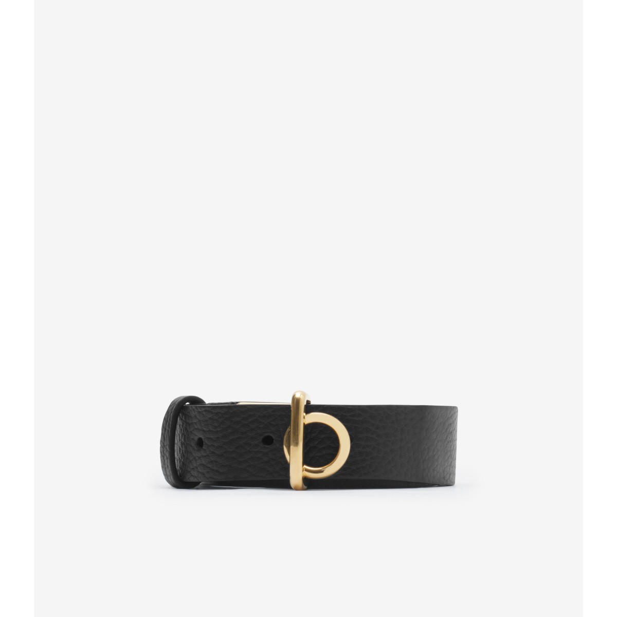 Burberry Leather Rocking Horse Belt In Black