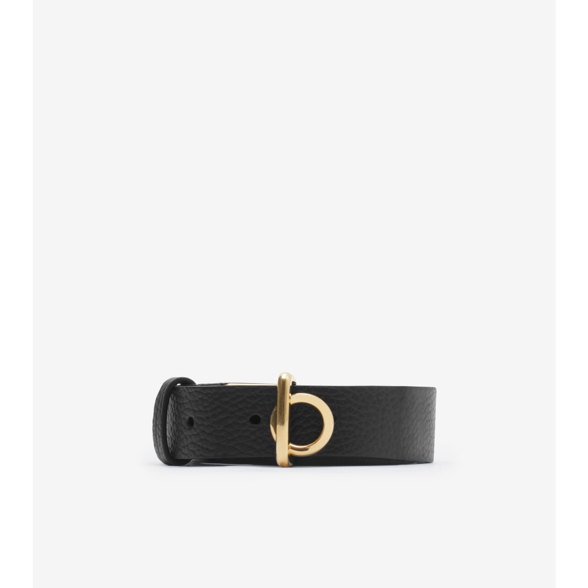 Burberry Rocking Horse Leather Belt In Black