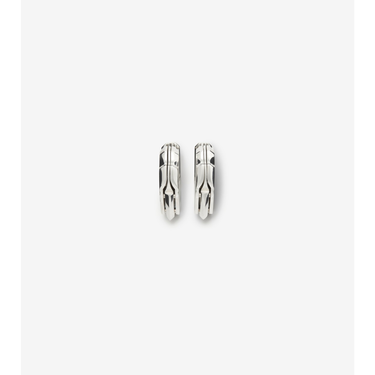 Shield Earrings in Silver - Women | Burberry® Official