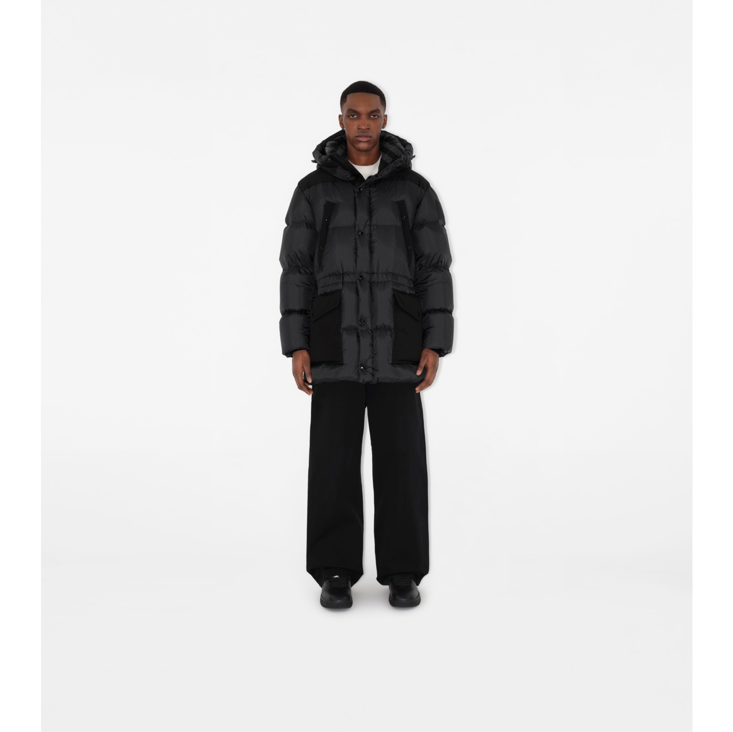 Nylon Puffer Coat