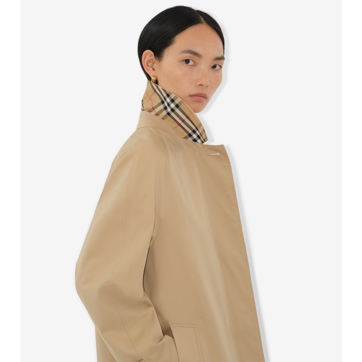  Check Mid-length Camden Heritage Car Coat