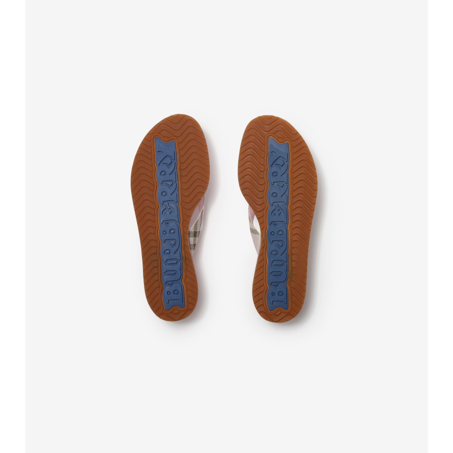 Check Pavilion Sandals in Mallow pink - Women | Burberry® Official