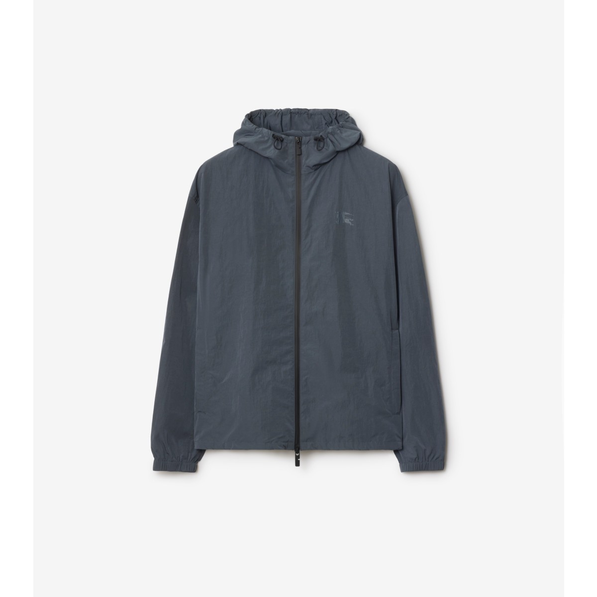Burberry Ekd Badge Nylon Jacket In Magnet