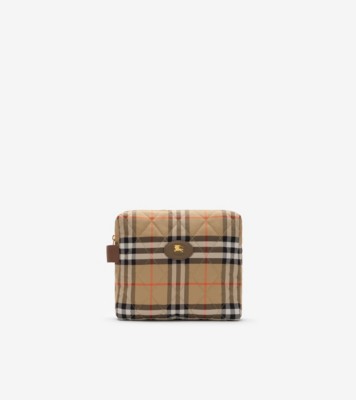 Check Baby Changing Pouch in Sand beige - Children | Burberry® Official