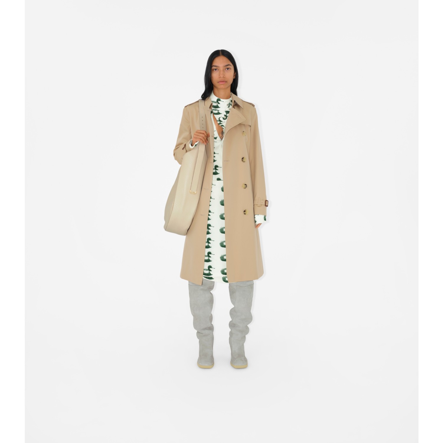 Burberry full length hot sale trench coat