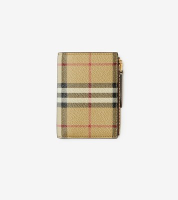 Check Small Bifold Wallet in Archive beige - Women | Burberry® Official