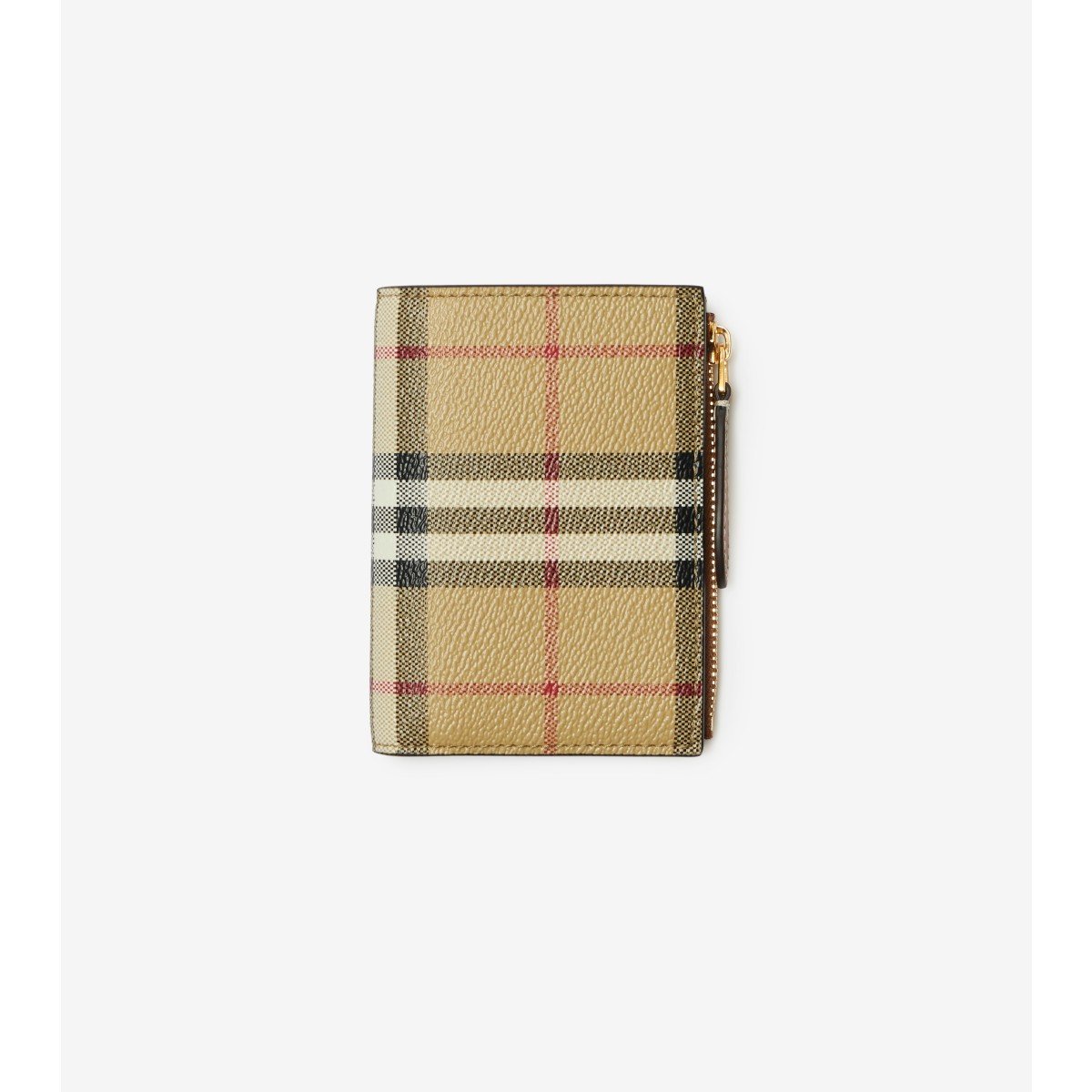 Burberry Check Small Bifold Wallet In Archive Beige
