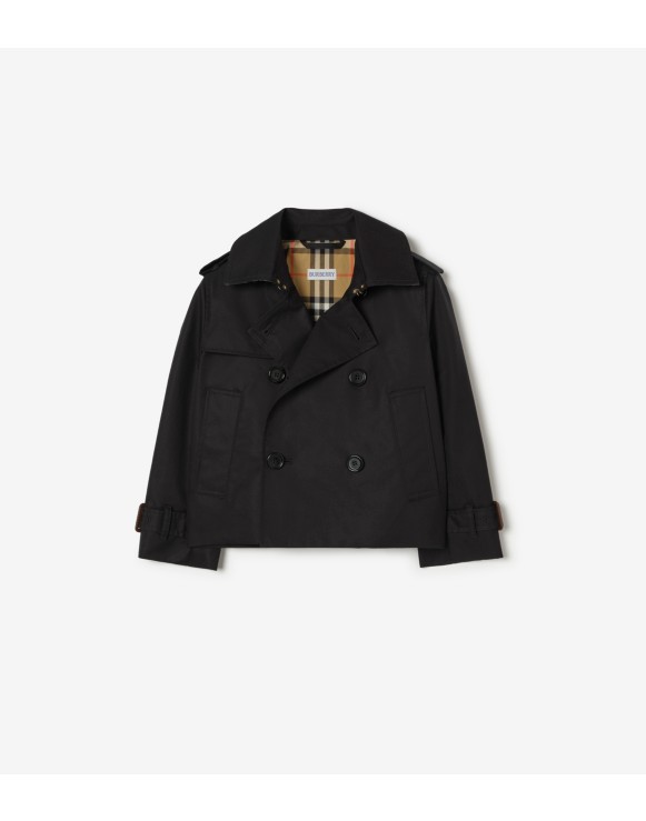 Chaqueta estilo trench coat en algodón