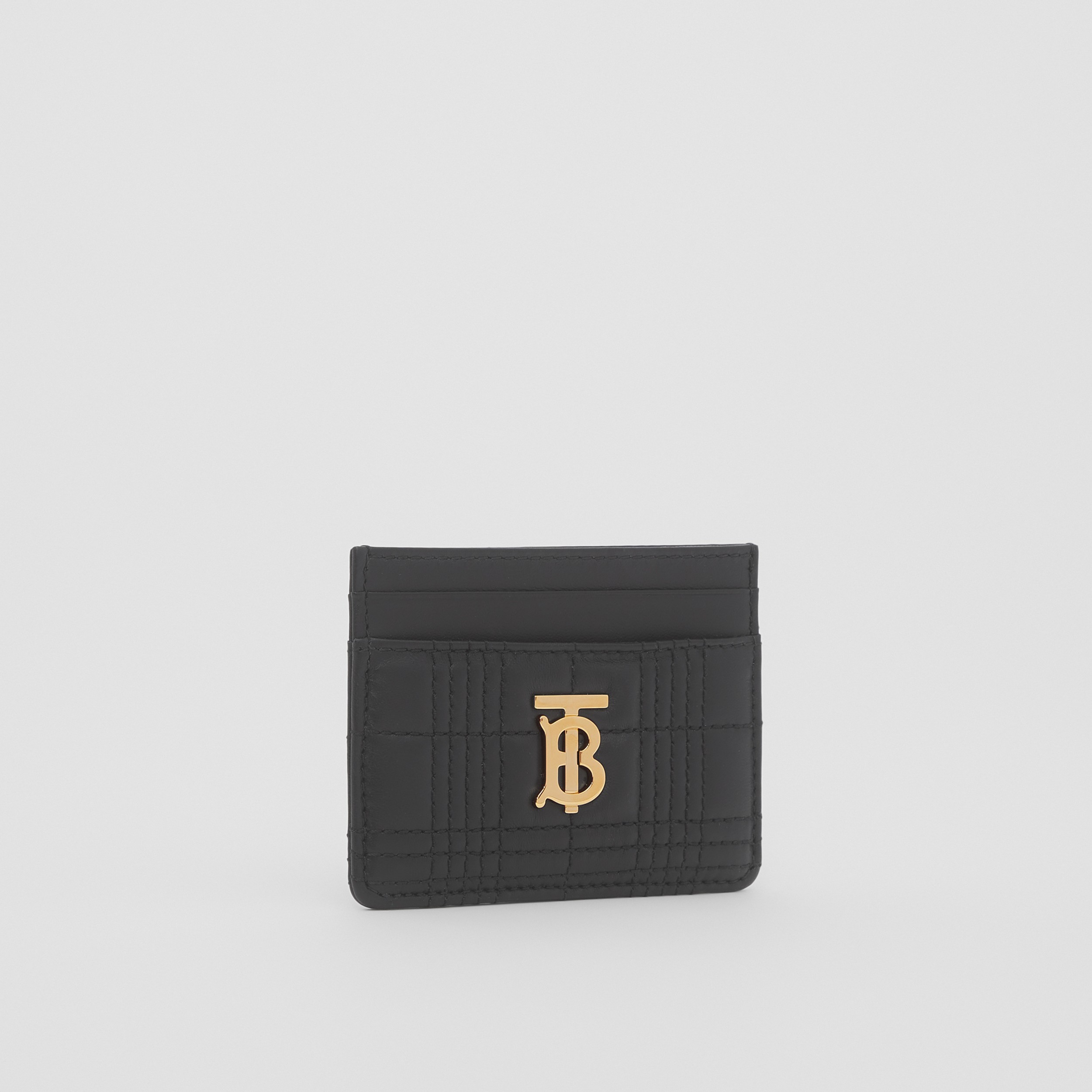 Quilted Lambskin Lola Card Case in Black - Women | Burberry® Official - 4