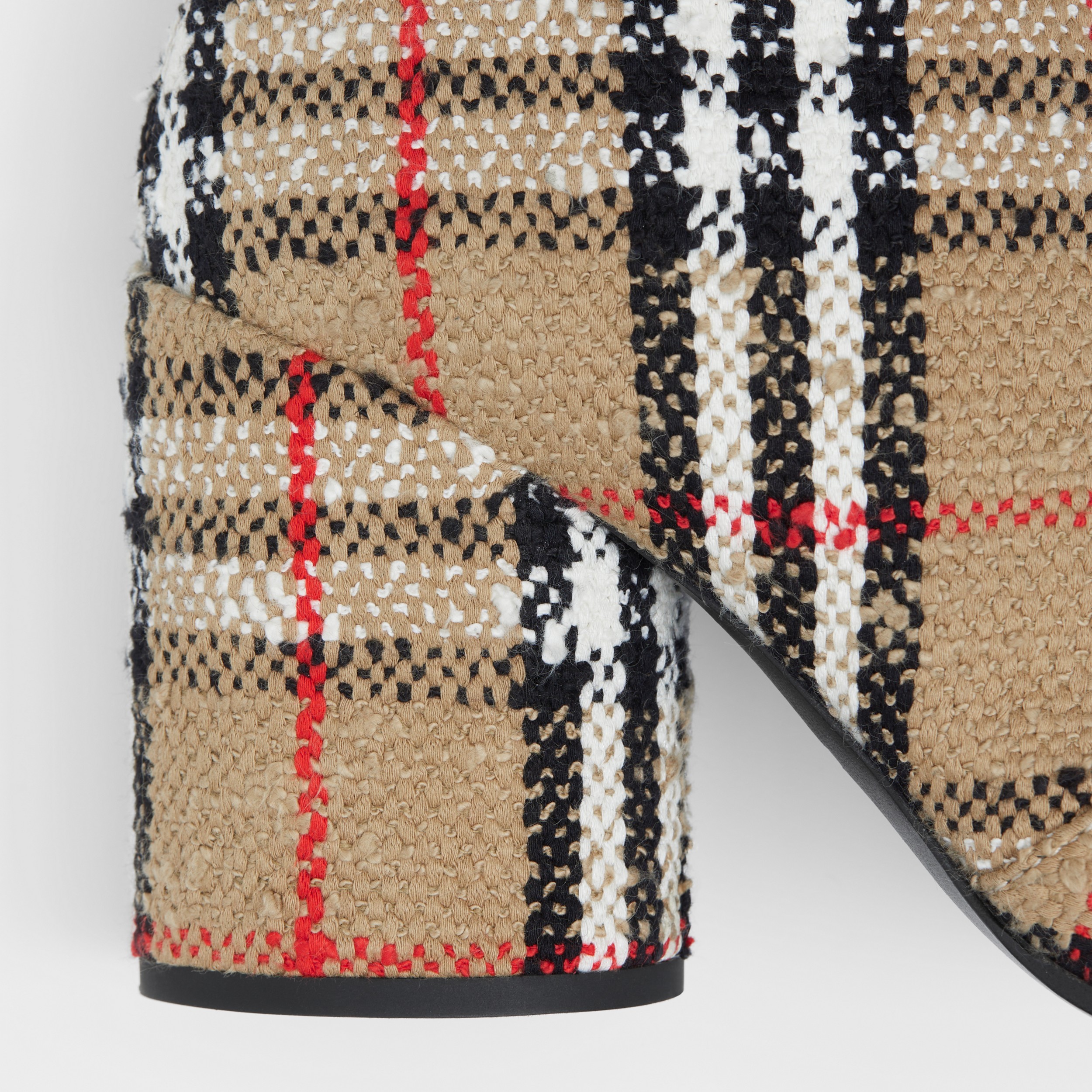 Vintage Check Bouclé Ankle Boots in Archive Beige - Women | Burberry® Official - 2