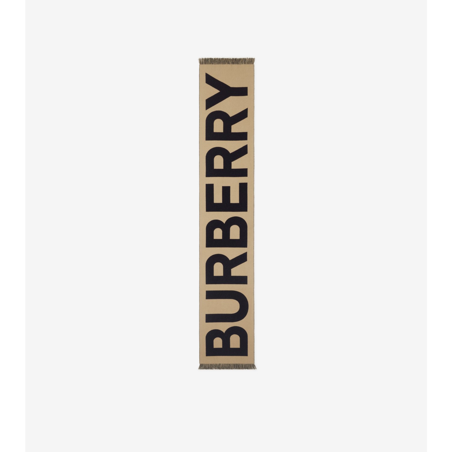 ロゴ ウールスカーフ (アーカイブベージュ) | Burberry®公式サイト