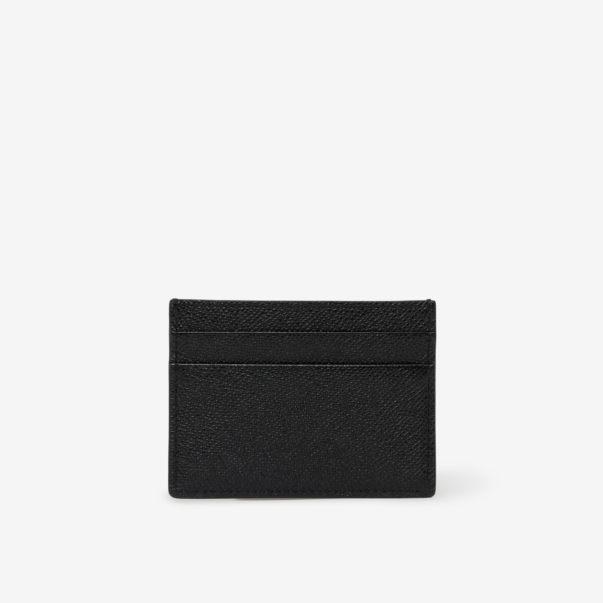 Grainy Leather TB Card Case in Black - Men | Burberry® Official - 3