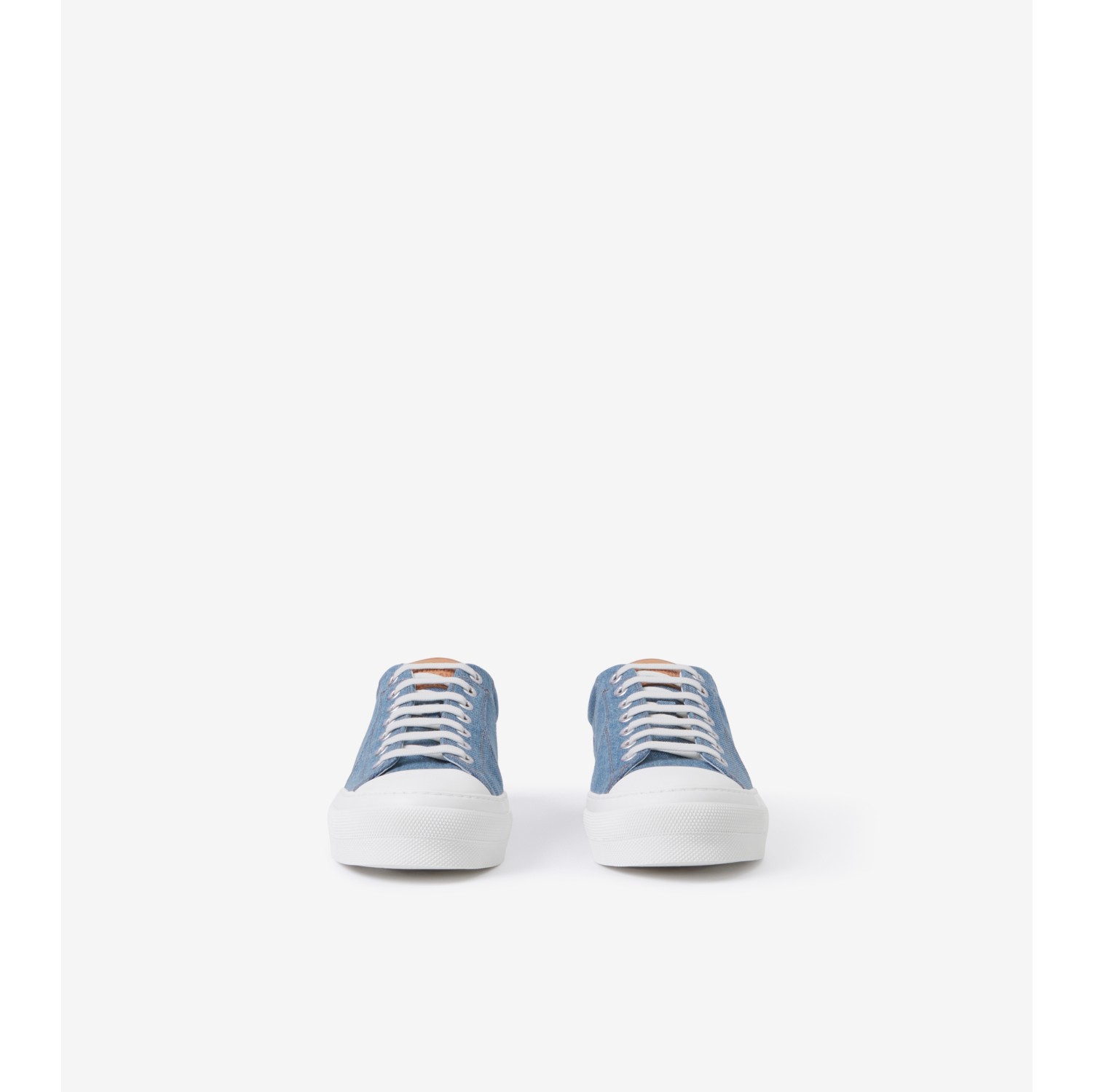 Burberry Blue Monogram Denim Sneakers