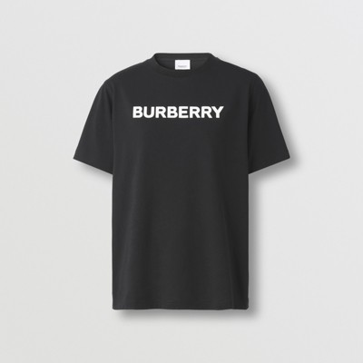 버버리 반팔티 Burberry Logo Print Cotton T-shirt,Black