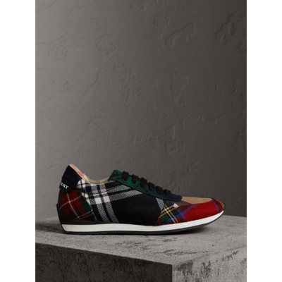 burberry sneakers womens red