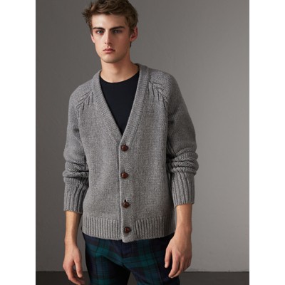 burberry mens cardigan