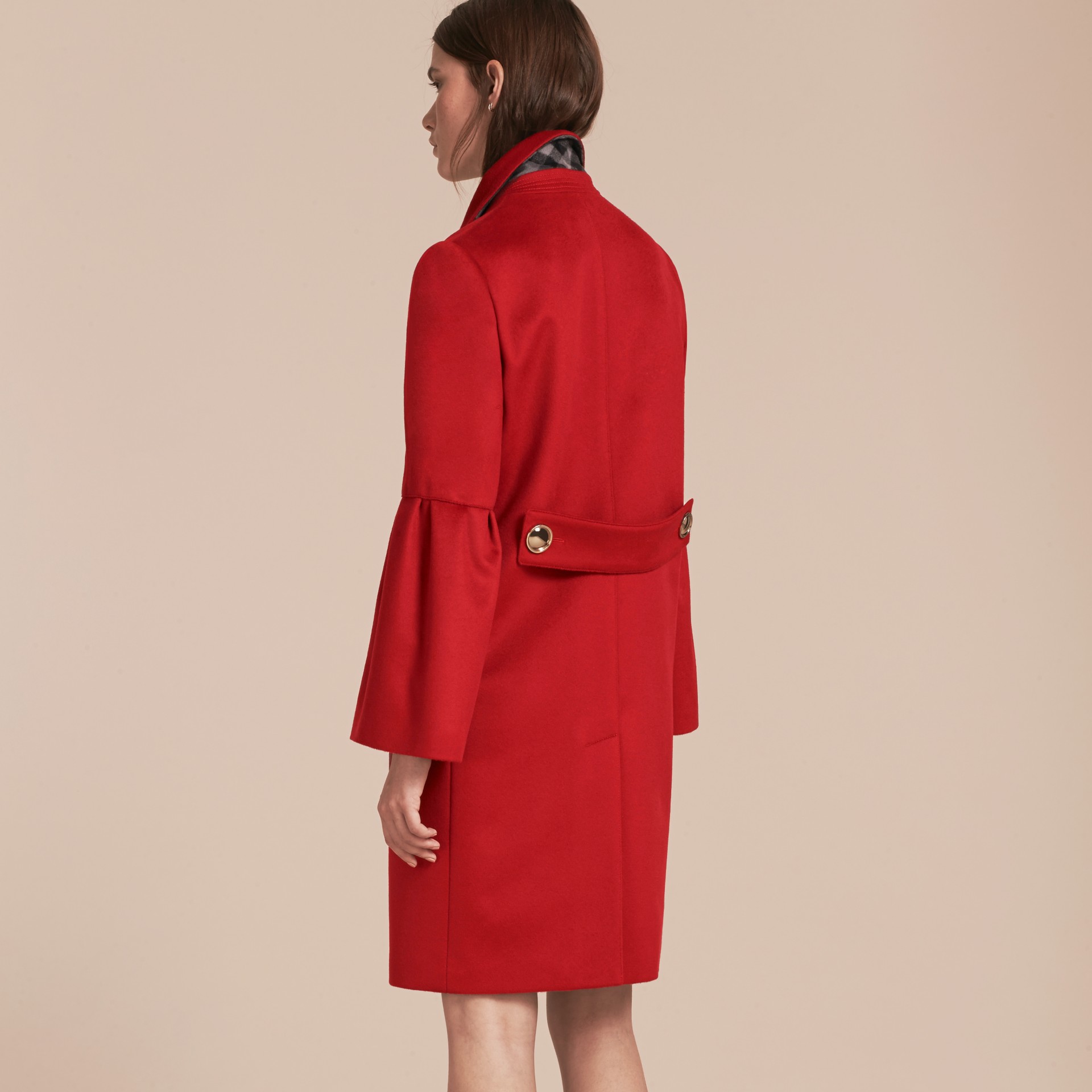 Tailored Wool Cashmere Coat with Bell Sleeves Parade Burberry