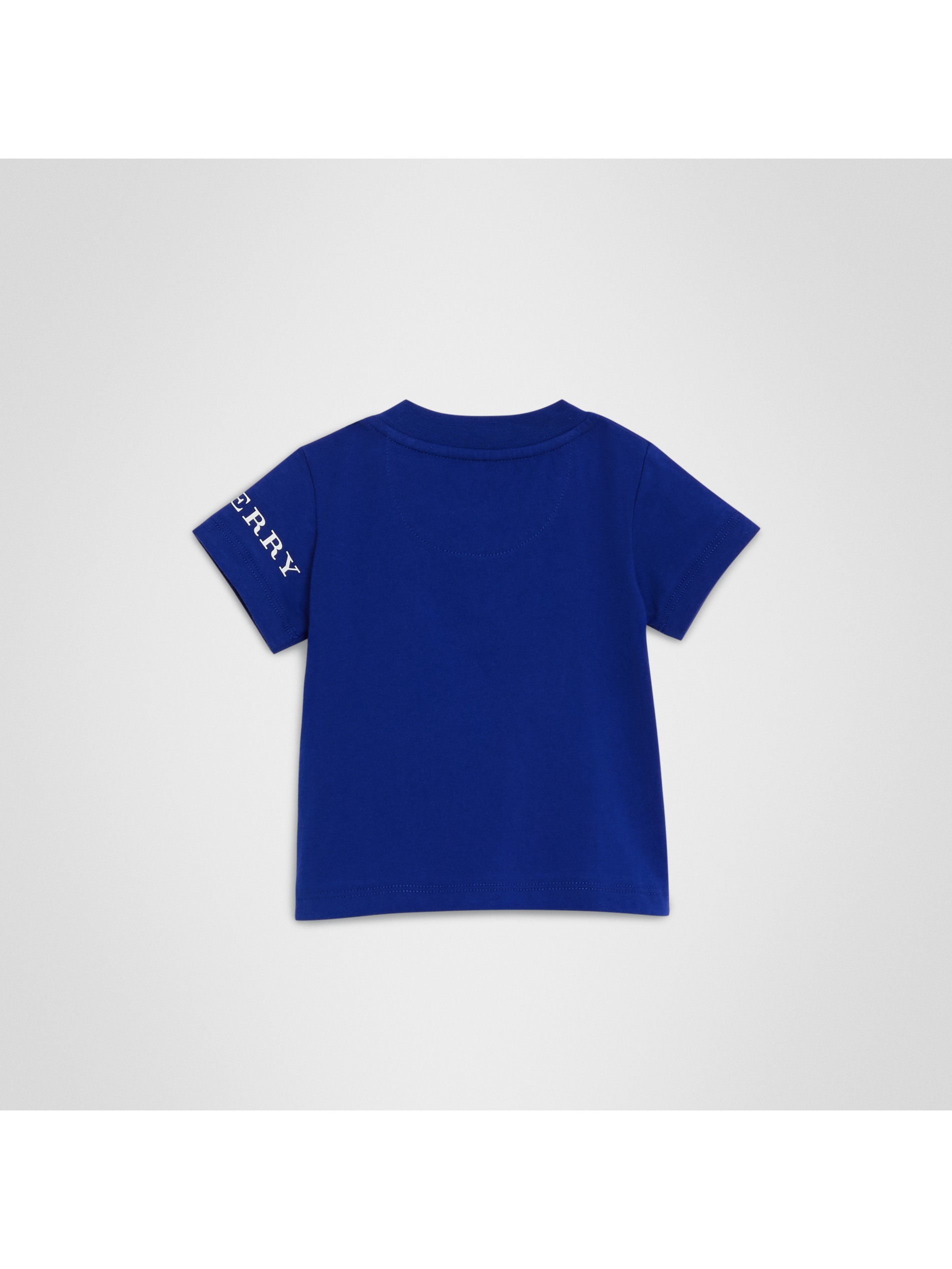 钴蓝色 徽标印花棉质 t 恤衫 产品图片31